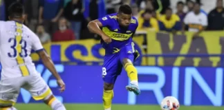 Con goles de Izquierdoz y Fabra, Boca Juniors le ganó 2-1 a Rosario Central en cancha de Vélez
