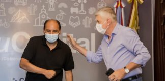 Gustavo Saadi y Brunello se reunieron con miras al Poncho 2022, que será presencial