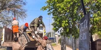 Operativo de descacharrado en Capital