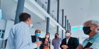 Raúl y Gustavo recorrieron el nuevo Politécnico junto al rector de la UNCa