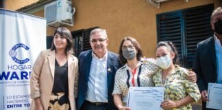 Raúl y Lucía participaron del sexto aniversario del Hogar Warmi