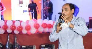 Gustavo Saadi en la Inauguración de nuevas obras del Club Sportivo Villa Cubas