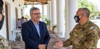 Jalil recibió al Jefe de la Delegación Catamarca del Ejército Argentino
