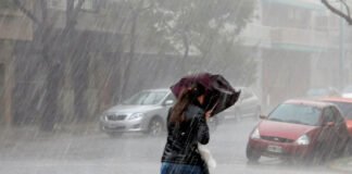 Cayó 30 mm de lluvia en la madrugada y se esperan más lluvias durante el día