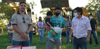 Ministro de Mineria, Murua: «350 andalgalenses inician el curso de operación de maquinaria pesada»