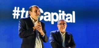 Saadi inauguró la puesta en valor de la plaza «25 de Agosto» Gustavo Saadi, Raul Jalil