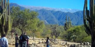 Concurrente afluencia de turistas en el Pueblo Perdido de la Quebrada