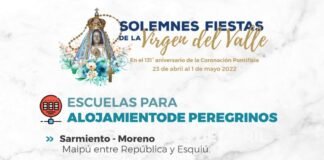 Escuelas habilitadas para el hospedaje de los peregrinos