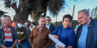 Gobierno recorren obras de agua potable en Santa María