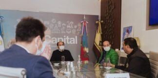 Gustavo recibió al Presidente de la Liga Catamarqueña de Fútbol