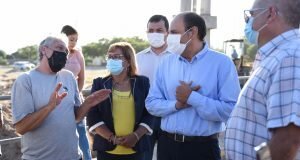 Gustavo Saadi supervisa el avance de importantes obras en la ciudad