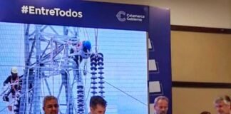 NÓBLEGA FIRMÓ CONVENIO PARA OBRA DE RECAMBIO Y ADQUISICIÓN DE LUMINARIAS LED EN TINOGASTA