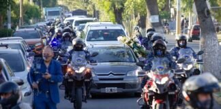 Gran dolor en el último adiós al policía asesinado