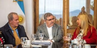 Raúl recibió a la presidenta de la Federación Argentina de la Magistratura Ruben Dusso, Raul Jalil