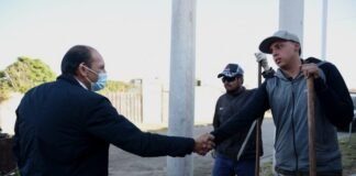 Comenzó la instalación de nuevas luminarias en el Barrio Eva Perón