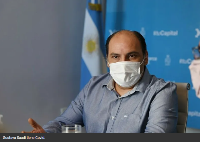 El intendente Gustavo Saadi tiene coronavirus