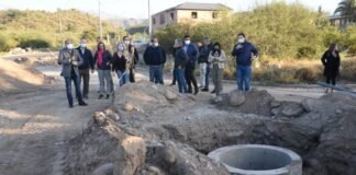 Gustavo visitó las obras del Loteo Noriega y dialogó con los vecinos