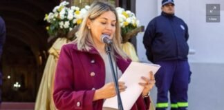 La ministra de Educación acompañó la Promesa de Lealtad a la Constitución Nacional y Provincial en Fray Mamerto Esquiú