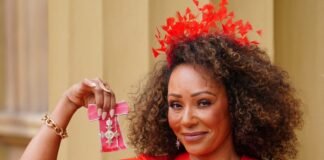 Mel B fue condecorada por la realeza británica por su apoyo a mujeres vulnerables