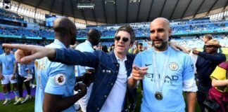 Noel Gallagher recibió un cabezazo en la final del Manchester City