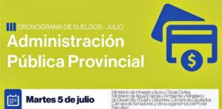 Fechas de pago de la Administración Pública Provincial