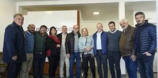 Carrió se reunió con la Mesa Política de Juntos por el Cambio Catamarca Flavio Fama, Ruben Manzi, Francisco Monti, Elisa Carrio