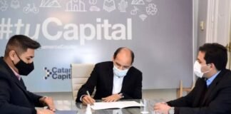 Municipio firmó un convenio con el Tribunal de Cuentas Gustavo Saadi, Caja de credito municipal, Juan Zelarayan
