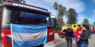 Nueva autobomba para bomberos de la Capital
