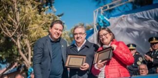 Jalil garantizó seguir ayudando a los municipios Raul Jalil, Lucia Corpacci