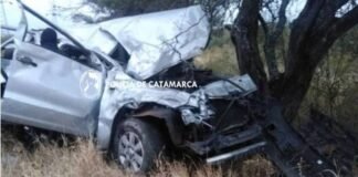 Una mujer y un septuagenario heridos tras un vuelco en La Paz