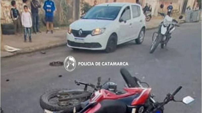 Siniestro vial, joven herida