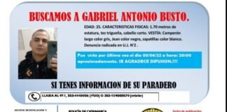 Buscan a un joven de 25 años desaparecido