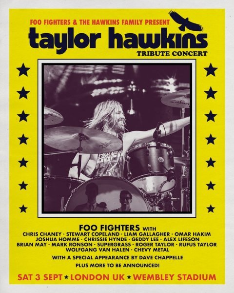 Se viene un tributo a Taylor Hawkins en el estadio de Wembley