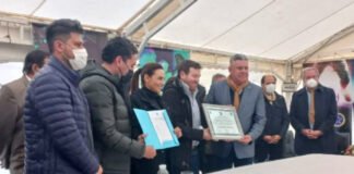 Sylvia Jiménez asumió en la Liga Catamarqueña con presencia de “Chiqui” Tapia, presidente de AFA
