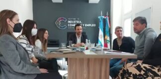 La Unión Comercial se reunió con funcionarios de la provincia Lisandro Alvarez, Union Comercial