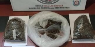 Operativo en Andalgalá: Incautan más de 1 kilo de flores de marihuana
