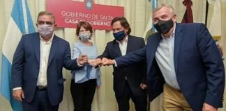 Ante la crisis en el país, el gobernador Jalil consideró que el camino para salir es a través del diálogo Raul Jalil, Silvina batakis