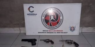Importante operativo antidrogas: sucuestraron varias armas de fuego