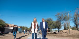 Jalil y Zenteno recorrieron obras en Valle Viejo