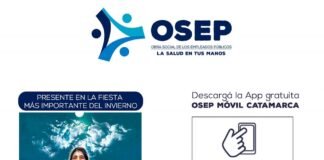 Osep con un stand en el poncho 2022