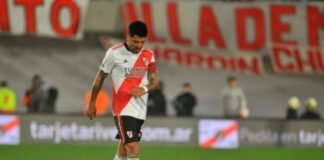 Otra mala para el Millonario: se desgarró Enzo Pérez
