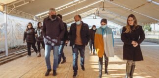 Poncho 2022 : Saadi, Brunello y Roldan recorrieron obras del Predio Ferial