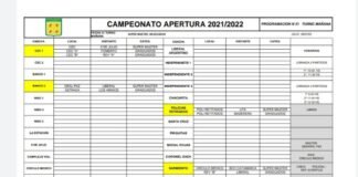 Se programó la 31° fecha de la Liga de Veteranos