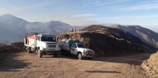 Se reactivó el incendio en Andalgalá
