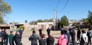 Vecinos de la localidad de Coneta se reúnen con autoridades Municipales y Policiales