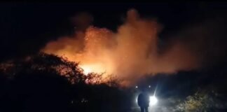 Tremendo incendio en la Vista Larga