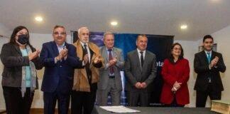 Jorge Moreno asumió al frente del TC y Lucia Corpacci opinó sobre la reelección de Raúl Jalil Raul Jalil, Ruben Dusso, Jorge Moreno, Lucia Corpacci, Sebastian Veliz