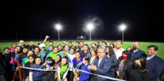 Raúl Jalil en Tinogasta, inauguró obras y participó del aniversario de la ciudad Raúl Jalil en Tinogasta