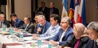 «Tener un corredor bioceánico es un cambio en la matriz productiva» Ruben Dusso. Wado de Pedro, Raul Jalil