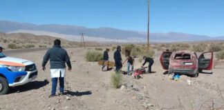 Murió un hombre al volcar el auto en el que iba como acompañante